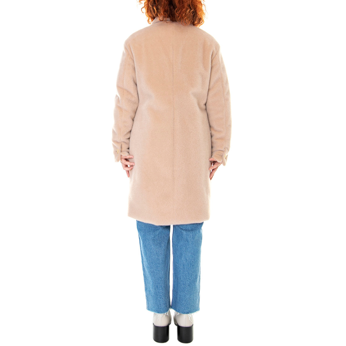 Coat 021SD35006 - Cappotto Donna Rosa / Champagne 021SD35006 -S2285 . ALESSIA SANTI 