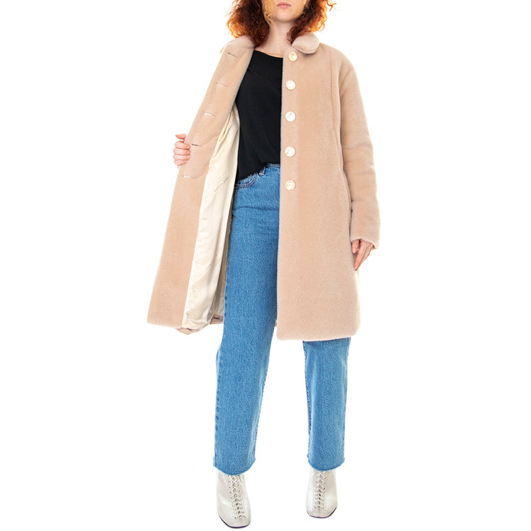 Coat 021SD35006 - Cappotto Donna Rosa / Champagne 021SD35006 -S2285 . ALESSIA SANTI 