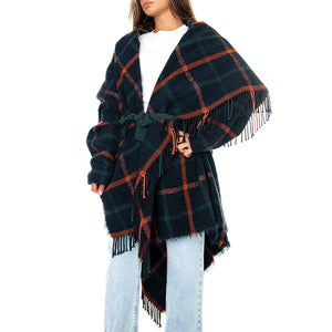 021SD35022 Poncho Scozzese Donna 021SD35022 -029097-01 . ALESSIA SANTI 