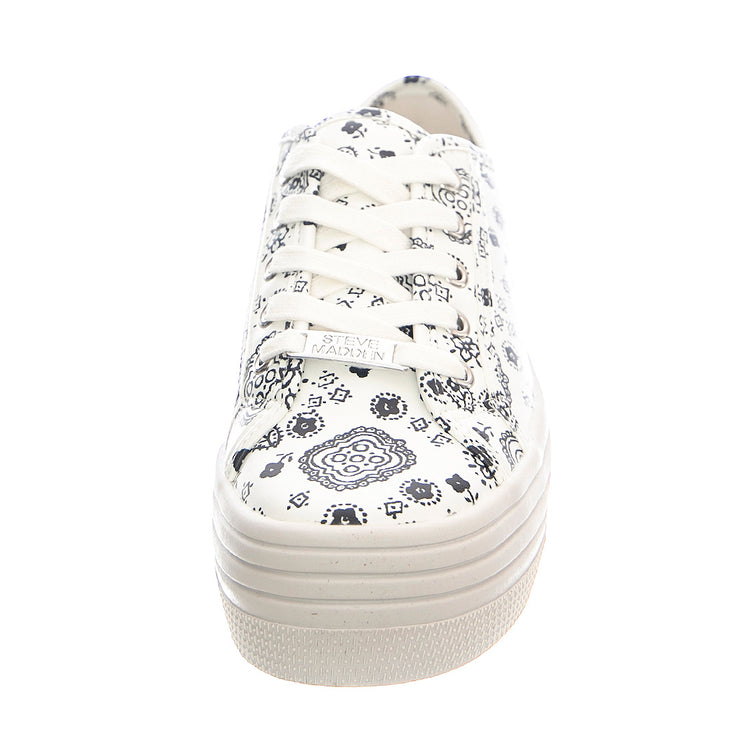 Bobbi - Scarpe Stringate Profilo Basso Donna Bianche SMPBOBBI-WHTMULT . STEVE MADDEN 