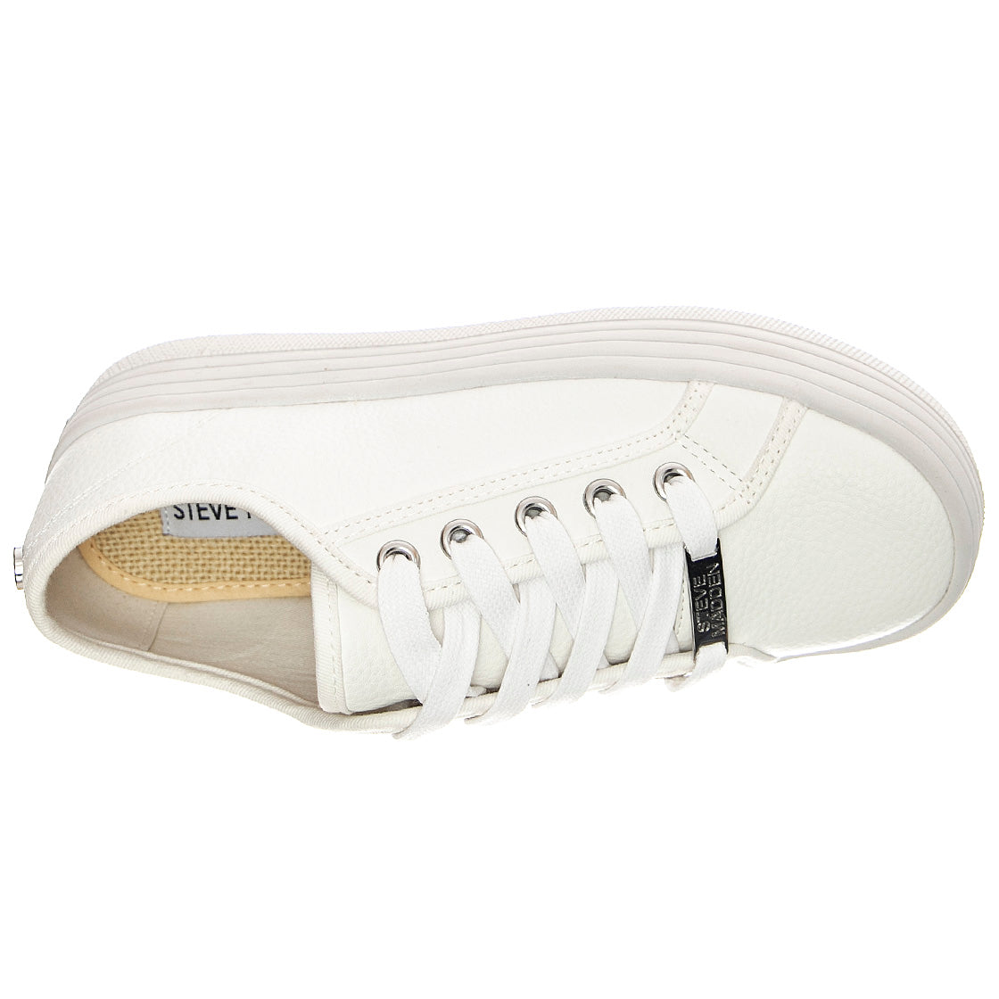 Bobby - Scarpe Stringate Profilo Basso Donna Bianche SMPBOBBI-WHT . STEVE MADDEN 