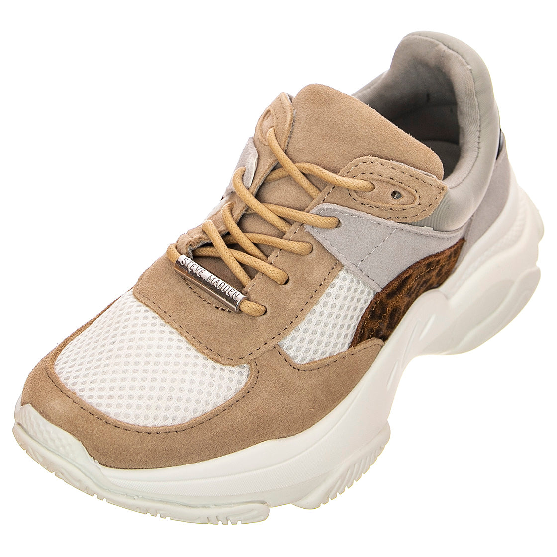 Menace - Scarpe Stringate Profilo Basso Donna Beige / Bianche / Taupe SMPMENACE-TAUMLT . STEVE MADDEN 