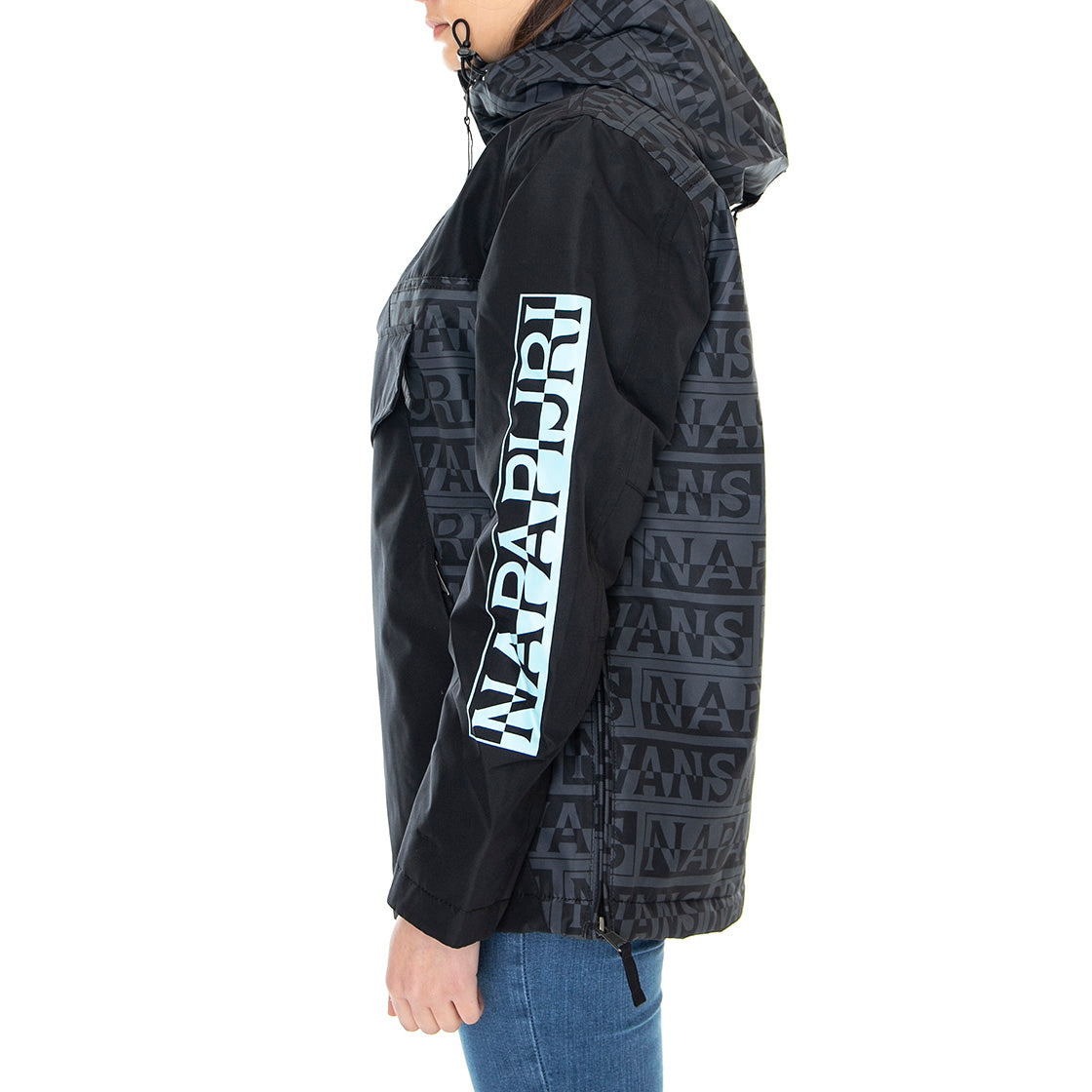 Vans x Napapijri Anorak - Giacca Invernale con Capuccio Donna Nera VN0A53WXBLK1 . VANS 