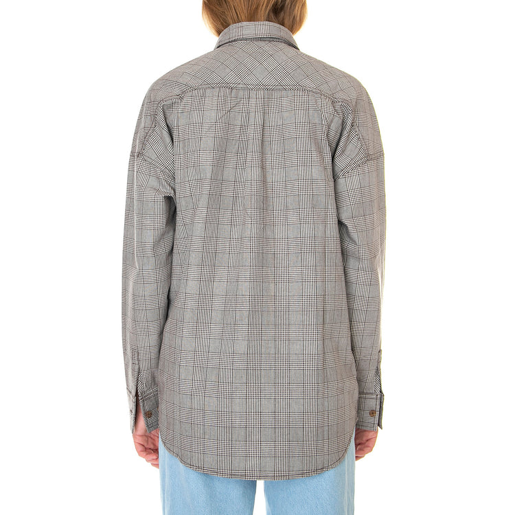 W' Bakerhill Shirt Dark Brown - Camicia Donna Multicolore DK0A4Y15DBX1 . DICKIES 