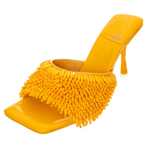 Beaded-Me Yellow Patent Pu+Beads - Sandali Donna Arancioni JCSJC-927-21-5-YEL . JEFFREY CAMPBELL 