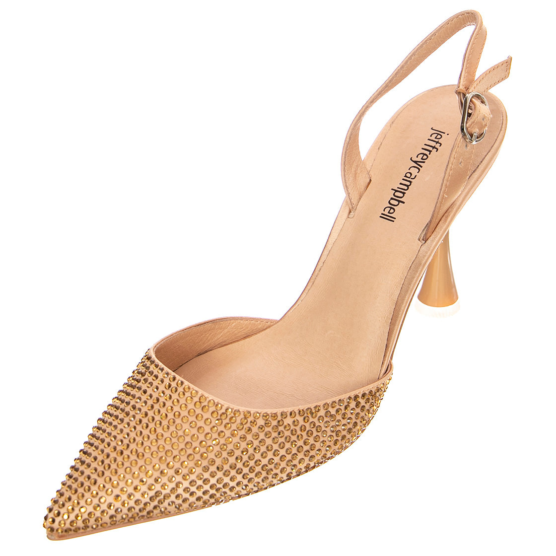 Zivote Beige Fabric - Sandali Donna Beige JCSR129PF-25-024-BEI . JEFFREY CAMPBELL 