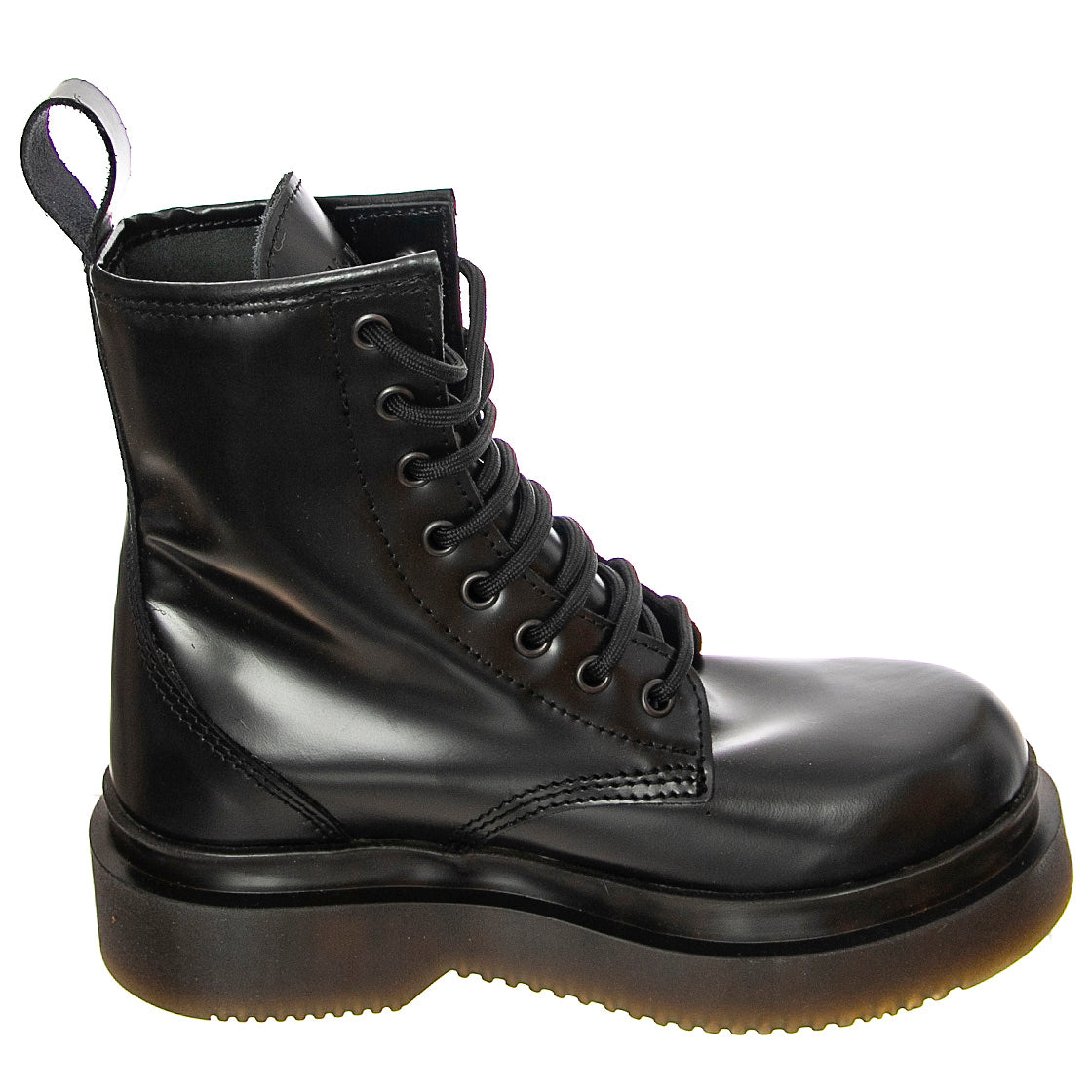 T 8208 Smooth - Stivali Stringati Donna Neri / Smooth Black BTST8208-BKS . MR BOOTS 