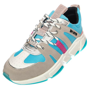 Gamegirl Grey / Blue - Scarpe Stringate Profilo Basso Donna Multicolore SMPGAMEGIRL-GRY . STEVE MADDEN 