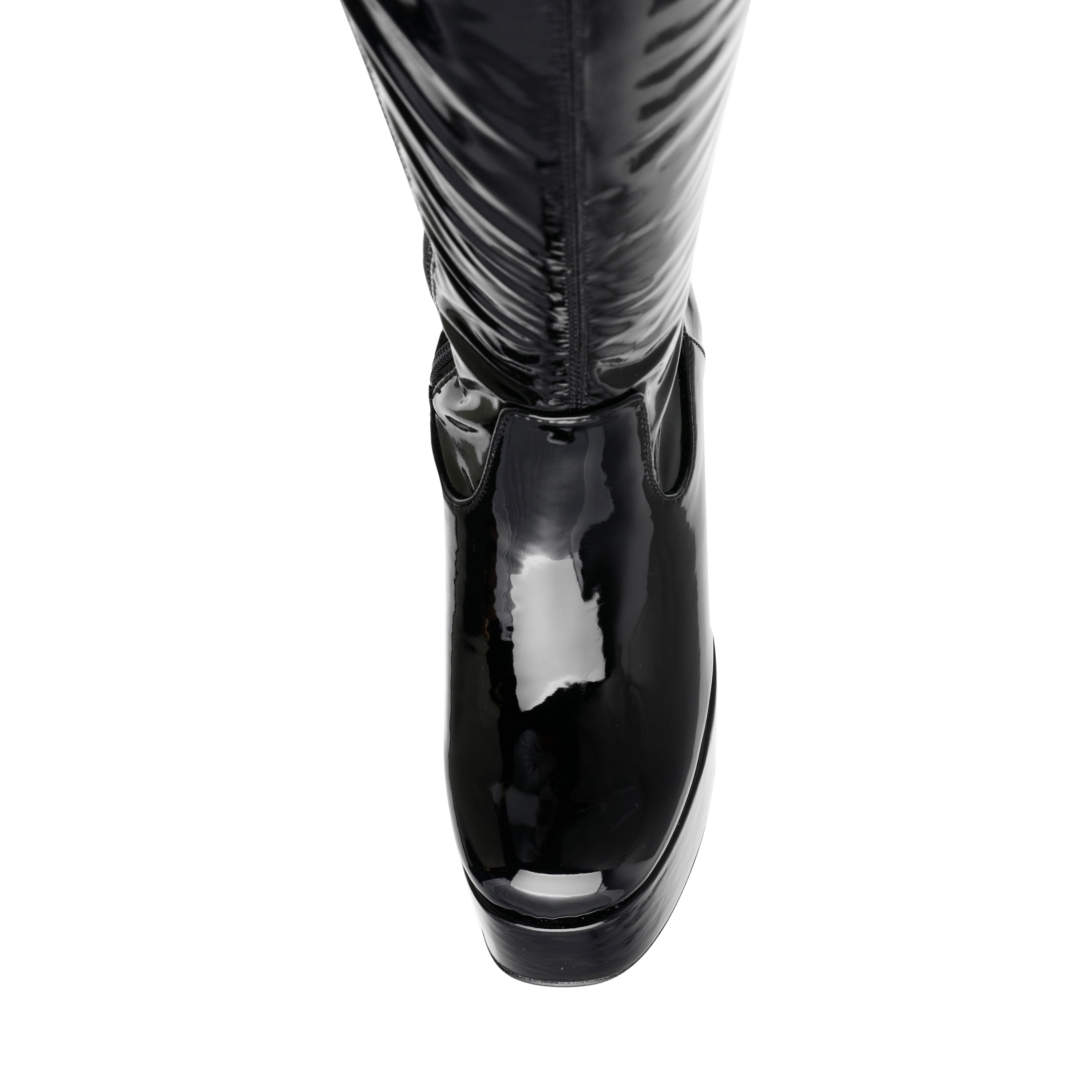 ANNEXED BLK PATENT - Stivali Alti con Plateau Donna Neri SMSANNEXED-BLK . STEVE MADDEN 