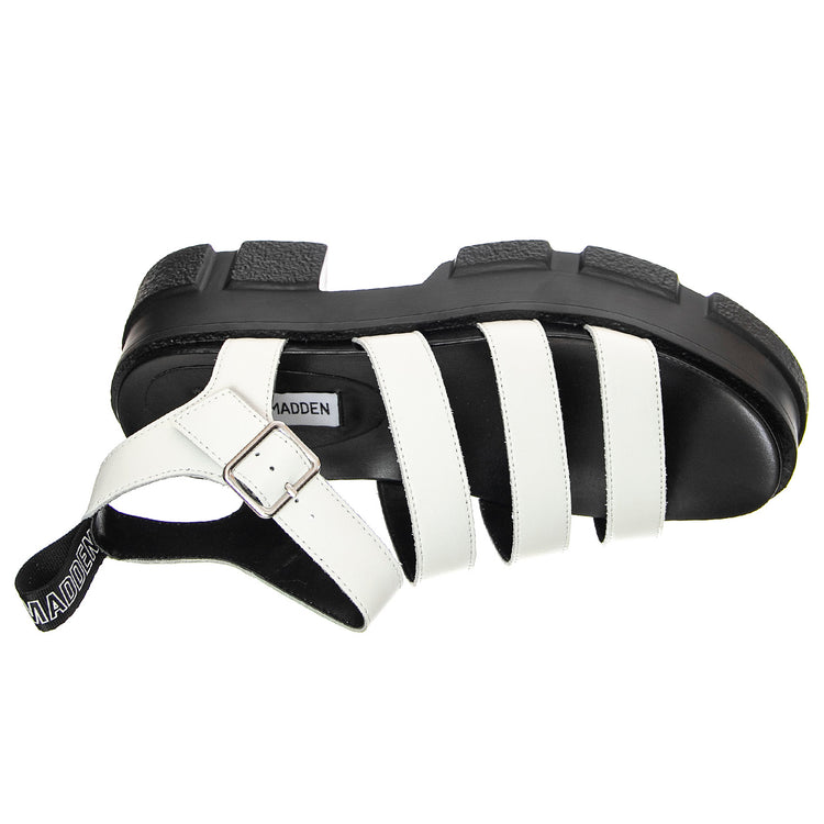 Pioneer White Leat - Sandali Donna Bianchi / Neri SMSPIONEER-WHI . STEVE MADDEN 
