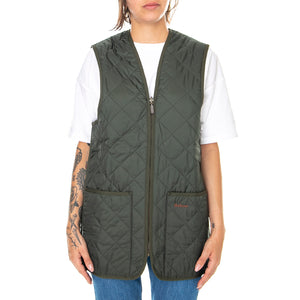 QUILTED WAISTCOAT ZIP IN LINER OLIVE/CLASSIC - Giacca Smanicata Uomo Marrone MLI0001-GN92-FW23 . BARBOUR 