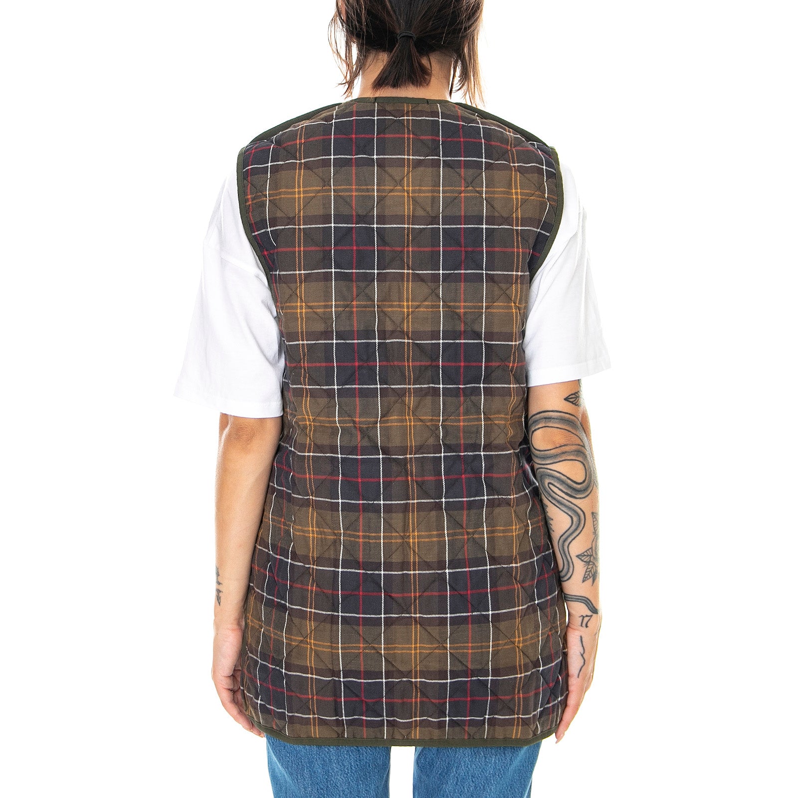 QUILTED WAISTCOAT ZIP IN LINER OLIVE/CLASSIC - Giacca Smanicata Uomo Verde MLI0001-GN92-FW23 . BARBOUR 