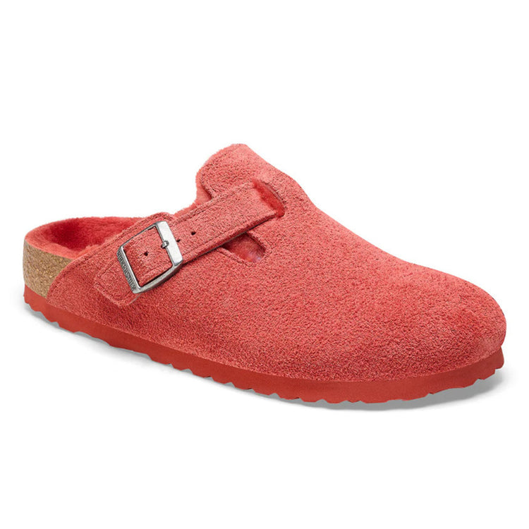 BOSTON SHEARLING SIENNA RED, SUEDE LEATHER - Sandali Donna Rossi 1025669 . BIRKENSTOCK 