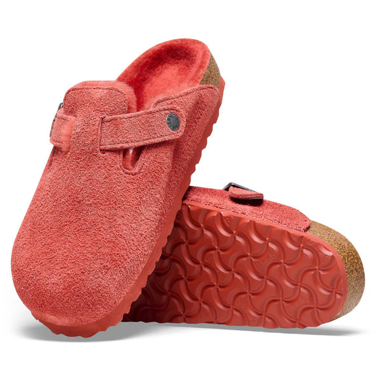 BOSTON SHEARLING SIENNA RED, SUEDE LEATHER - Sandali Donna Rossi 1025669 . BIRKENSTOCK 