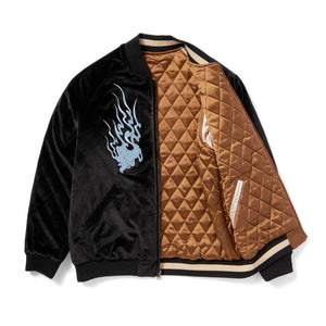 DESTRUCTIVE SKAJYAN JACKET BLACK - Giacca Bomber Uomo Nera JK00410-BLACK . HUF 