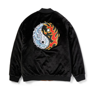 DESTRUCTIVE SKAJYAN JACKET BLACK - Giacca Bomber Uomo Nera JK00410-BLACK . HUF 