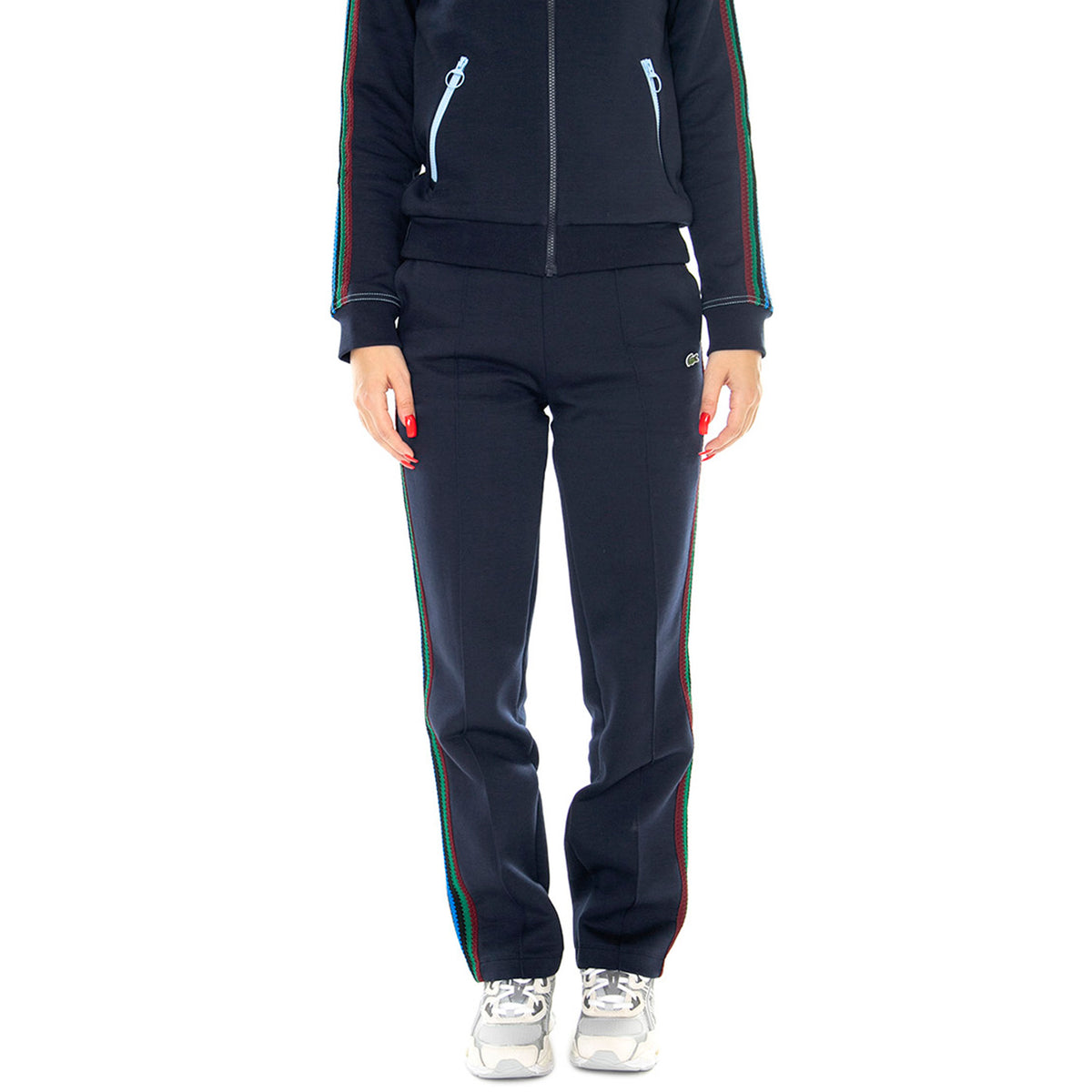 Pant.Tuta XF1647-166 Blue Pants - Pantaloni Donna Blu XF1647-166 . LACOSTE 