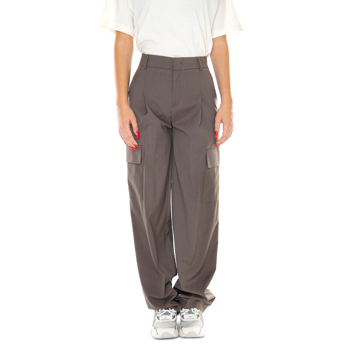 Pantalone Donna 940 Grey - Pantaloni Donna Grigi W261FAYE551W593-940 . SKILLS 