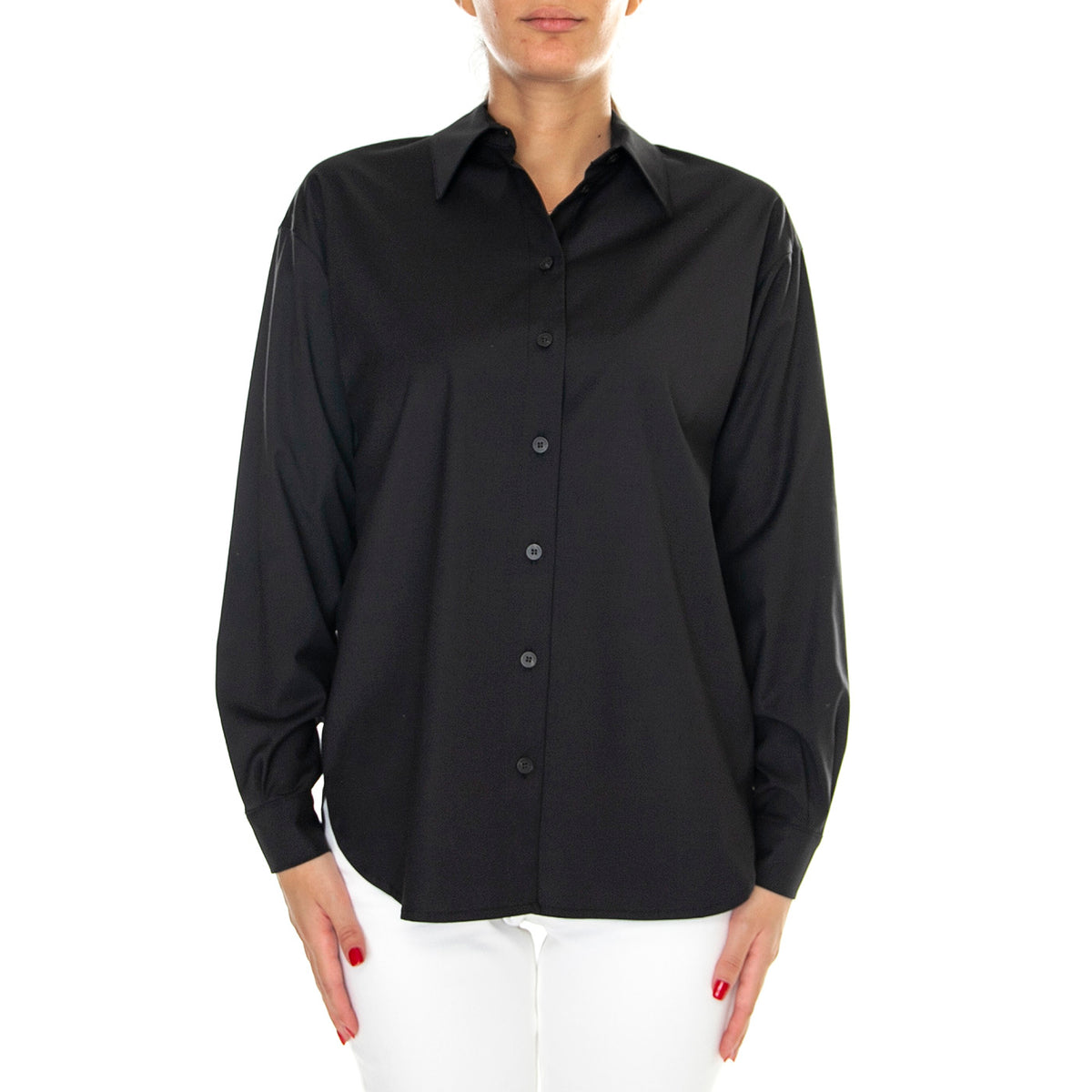 Camicia Donna 999 Nera Black Shirt W266C06W593-999 . SKILLS 
