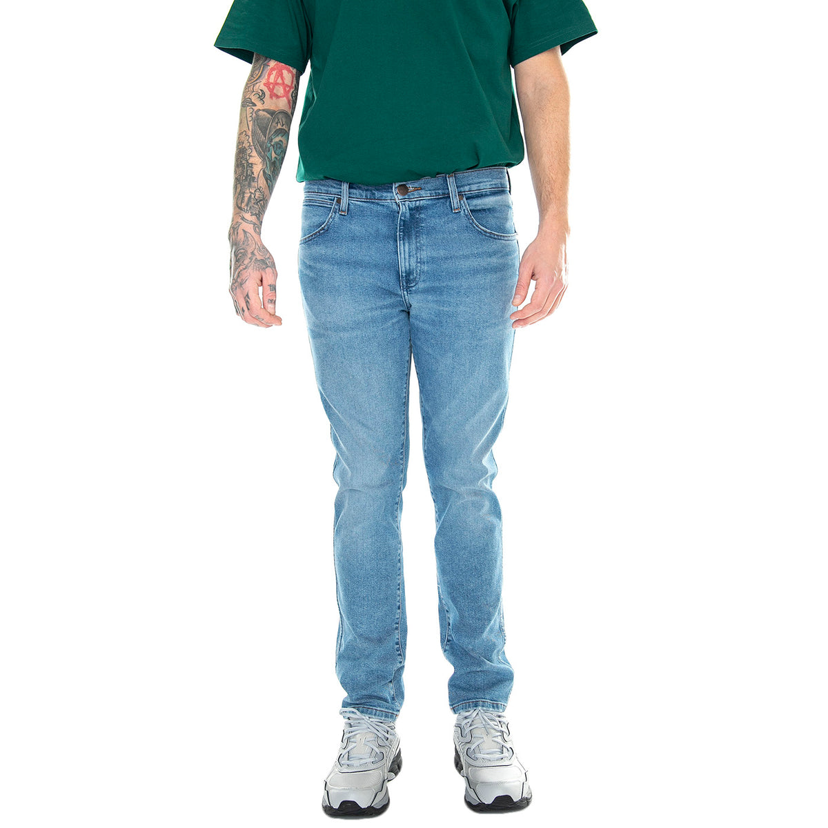 Larston Cool Twist Denim Pants - Pantaloni Denim Jeans Uomo Blu W18SYLZ70 . WRANGLER 