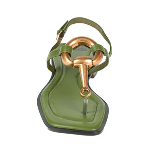 MATALA OLIVE GOLD - Sandali Bassi Donna Verdi JCSJC-1152-1-8-OLIGL . JEFFREY CAMPBELL 