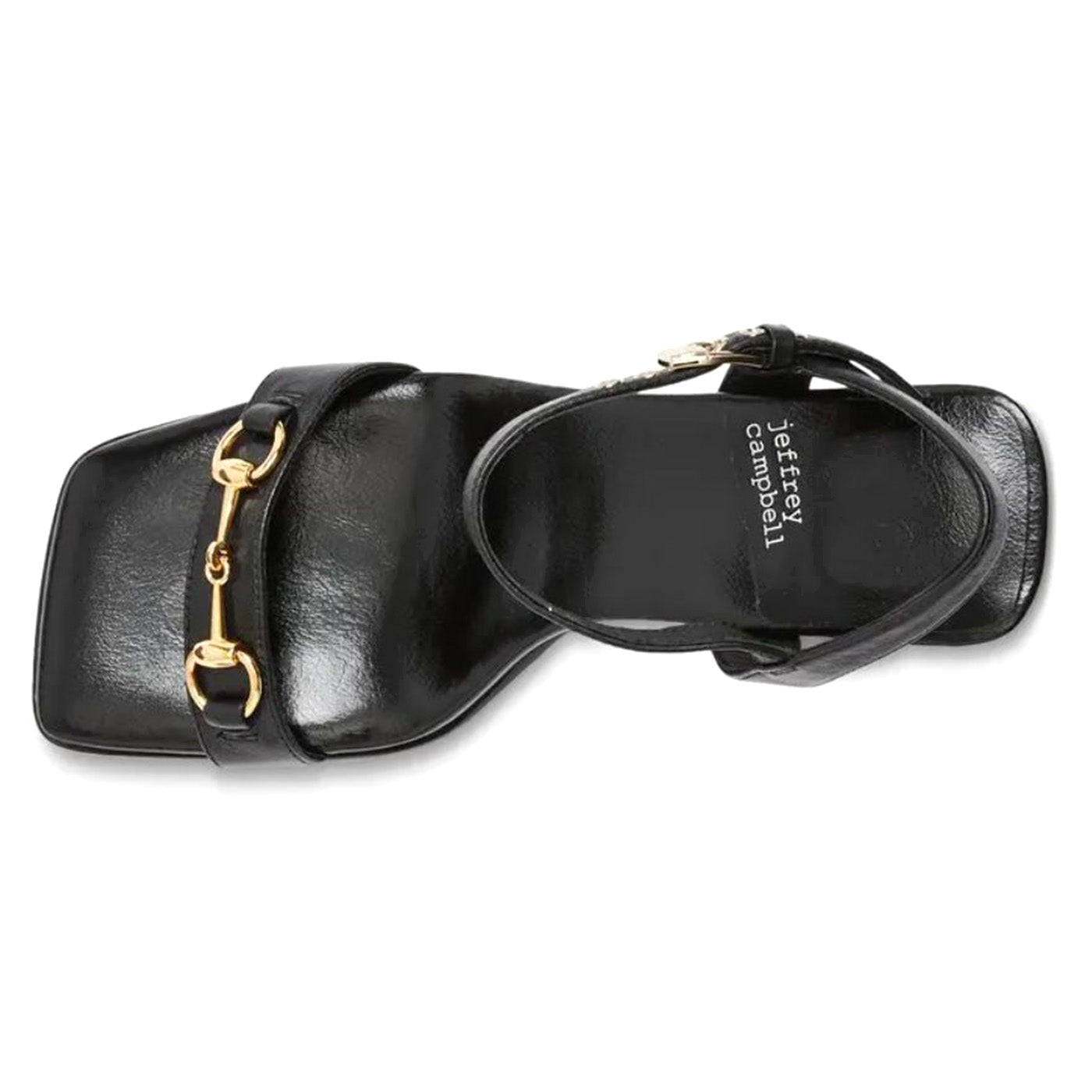 LIVELY BLACK GOLD - Sandali con Tacco Alto Donna Neri JCSR1080L-07-002-BLA . JEFFREY CAMPBELL 