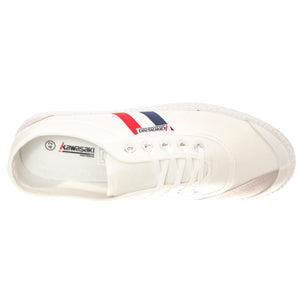 Retro 2.0 White Shoes - Scarpe Stringate Profilo Basso Uomo / Donna Bianche KWS232424-1002 . KAWASAKI 