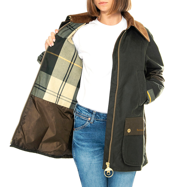 Allerston Wax Archive Olive / Beach / Ancient - Giacca Donna Verde LWX1396-OL99 . BARBOUR 