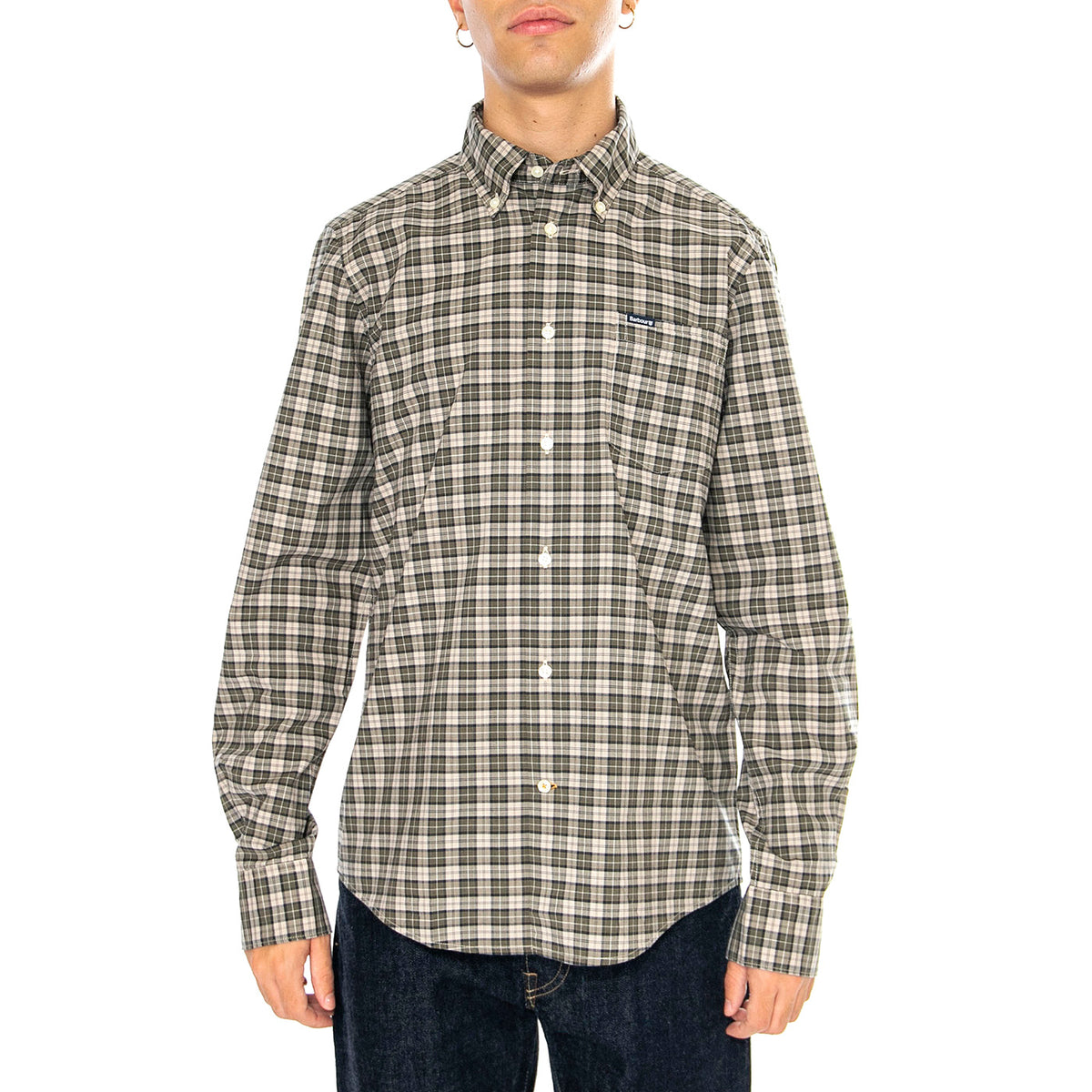 Lomomd Tailored Shirt Forest Mist - Camicia Uomo Multicolore MSH5023-TN16 . BARBOUR 