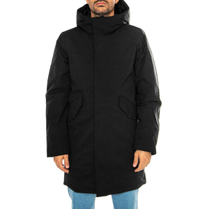 Hjalmar black - Giacca con Cappuccio Uomo Nera 331186-110 . ELVINE 