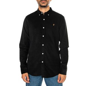 Fontella Slim Fit Shirt Black - Camicia Uomo Nera F4WF9017-010 . FARAH 
