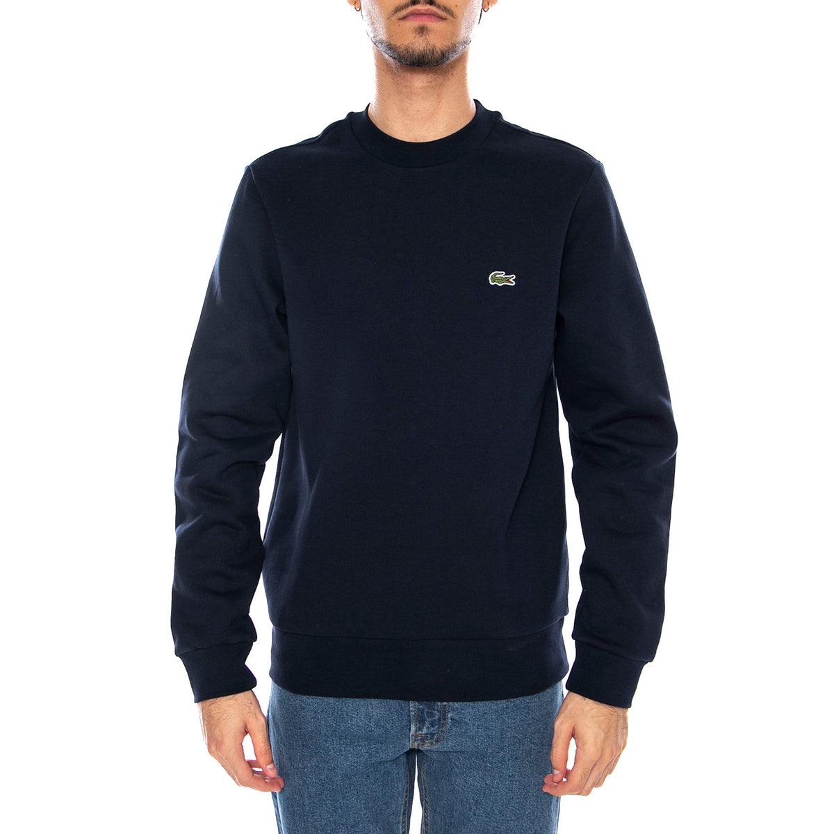 Sweatshirt SH9608-166 - Felpa Girocollo Uomo Blu SH9608-166 . LACOSTE 