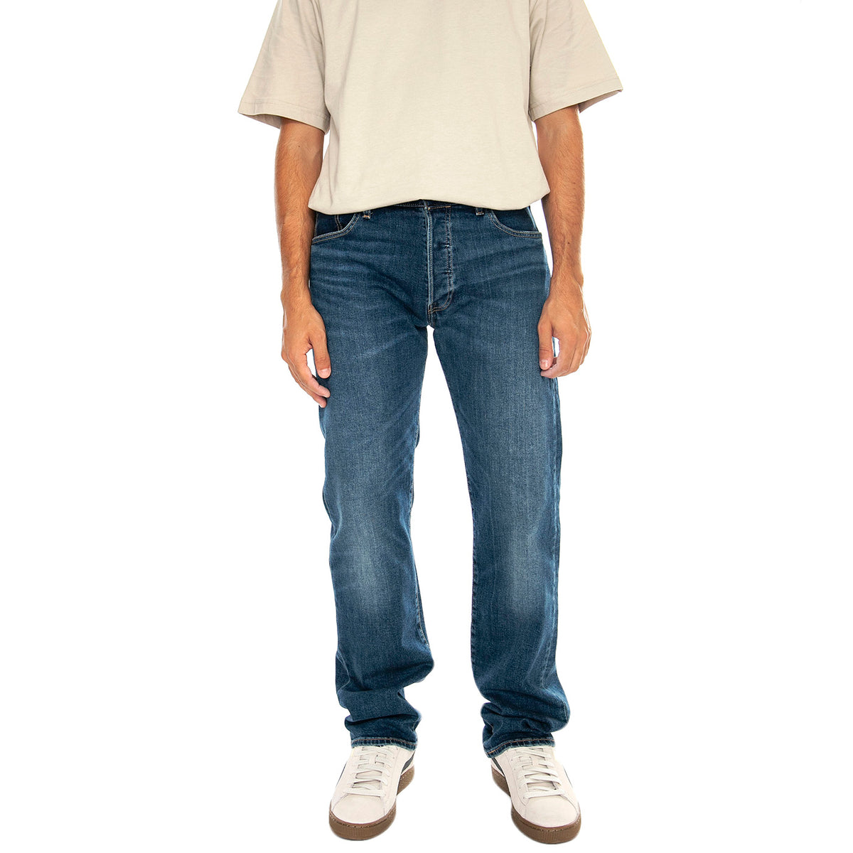 Pantaloni Denim Jeans Uomo Blu - 01 Levi's Original I Cry Alone Dark Indigo Worn In 00501-3215 . LEVIS 