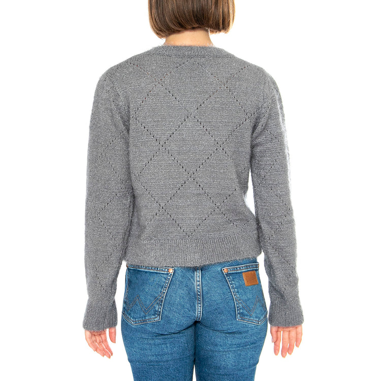 Cárdigan Punto Suave Gris - Cardigan Donna Grigio 43W/10720 . WILD PONY 