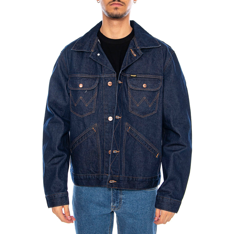 124MJ Rinse Jacket - Giacca Denim Jeans Uomo Blu 112341042-BLUE . WRANGLER 