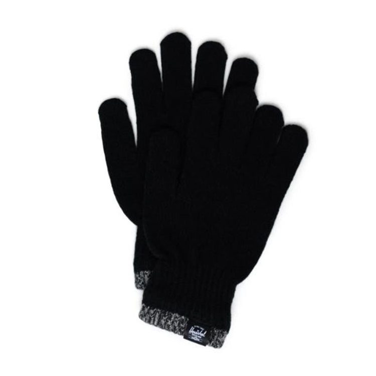 Elmer Gloves Stripe Black - Guanti a Moffola Neri 50216-00001-OS . HERSCHEL 