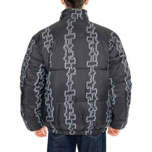 Benny Puffer Jacket Black Multi - Giacca Uomo Nera 121800507-BKM . OBEY 