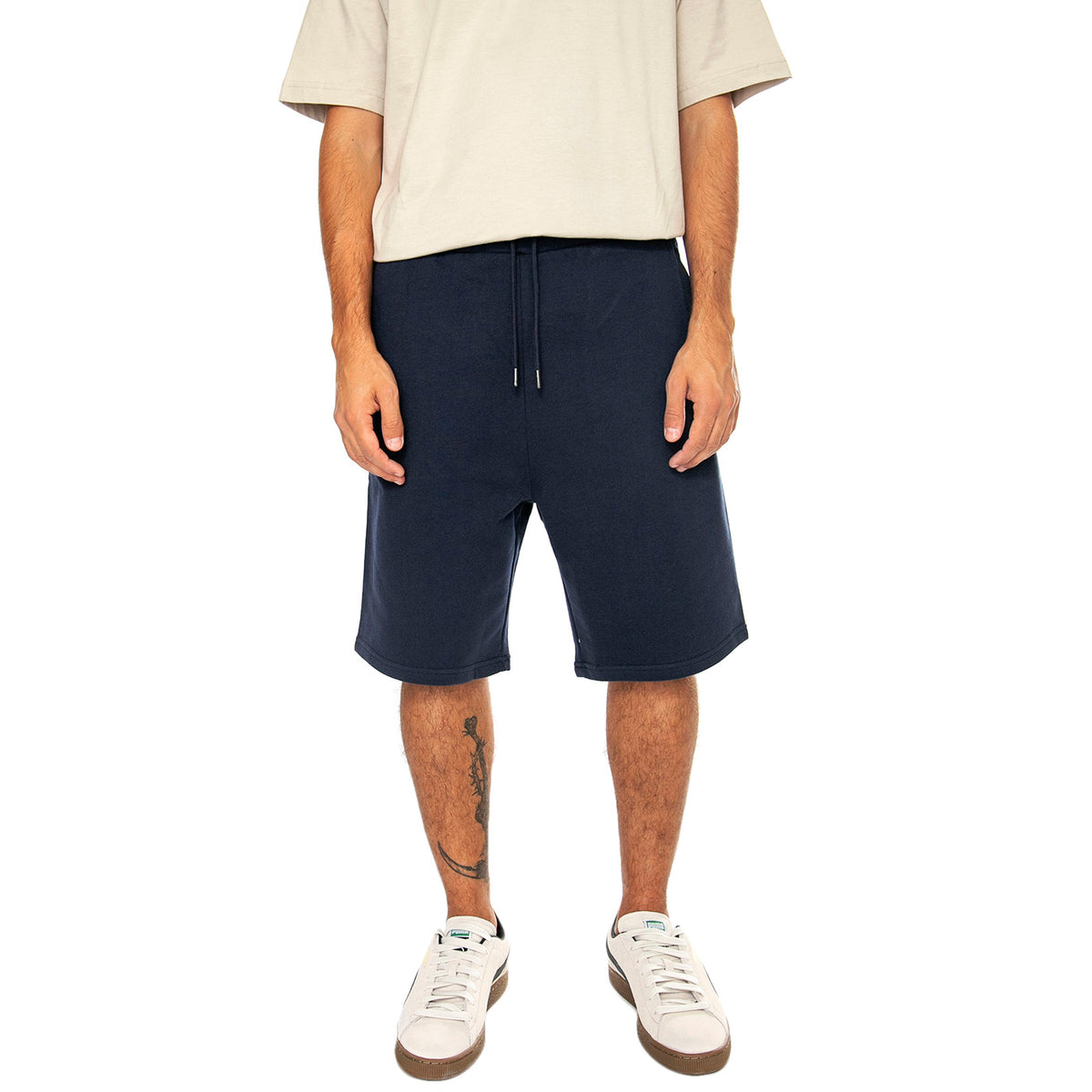 Hudson Script Sweat Short Navy Blazer - Bermuda in Felpa Uomo Blu PFD0361-203 . PENFIELD 
