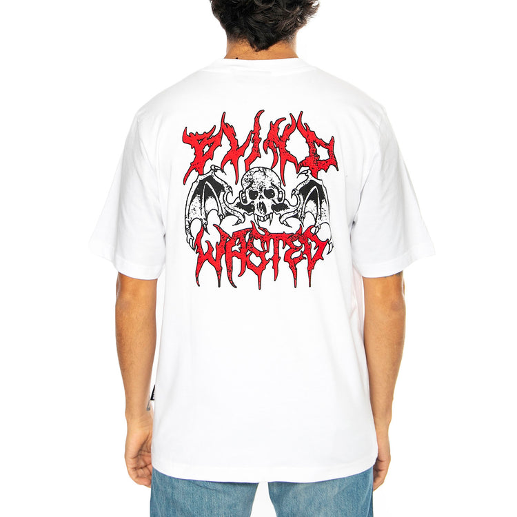 T-Shirt Bones White - Maglietta Girocollo Uomo Bianca T-SHIRT BONES - WHITE . WASTED PARIS 