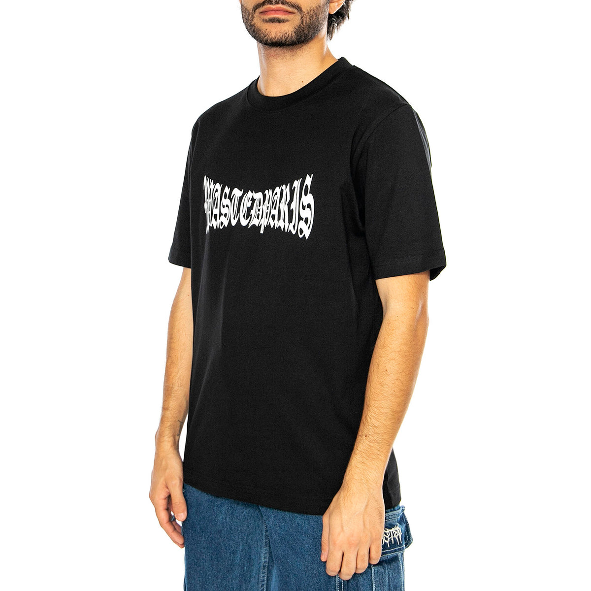 T-Shirt London Black - Maglietta Girocollo Uomo Nera T-SHIRT LONDON - - BLACK . WASTED PARIS 
