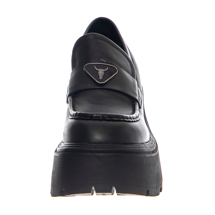 Spoiled Black Leather - Moccasini Donna Neri WSSSPOILED-BLK . WINDSOR SMITH 