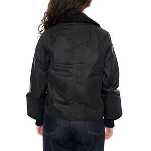 Cropped Beadnell Wax Jacket Navy / Classic - Giacca Donna Blu LWX1403 NY92 BARBOUR 
