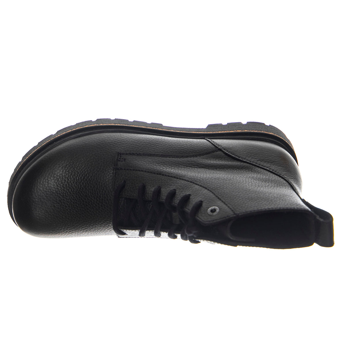 Highwood Lace Mid N Black, Natural Leather - Stivaletti Uomo Neri 1030756 . BIRKENSTOCK 