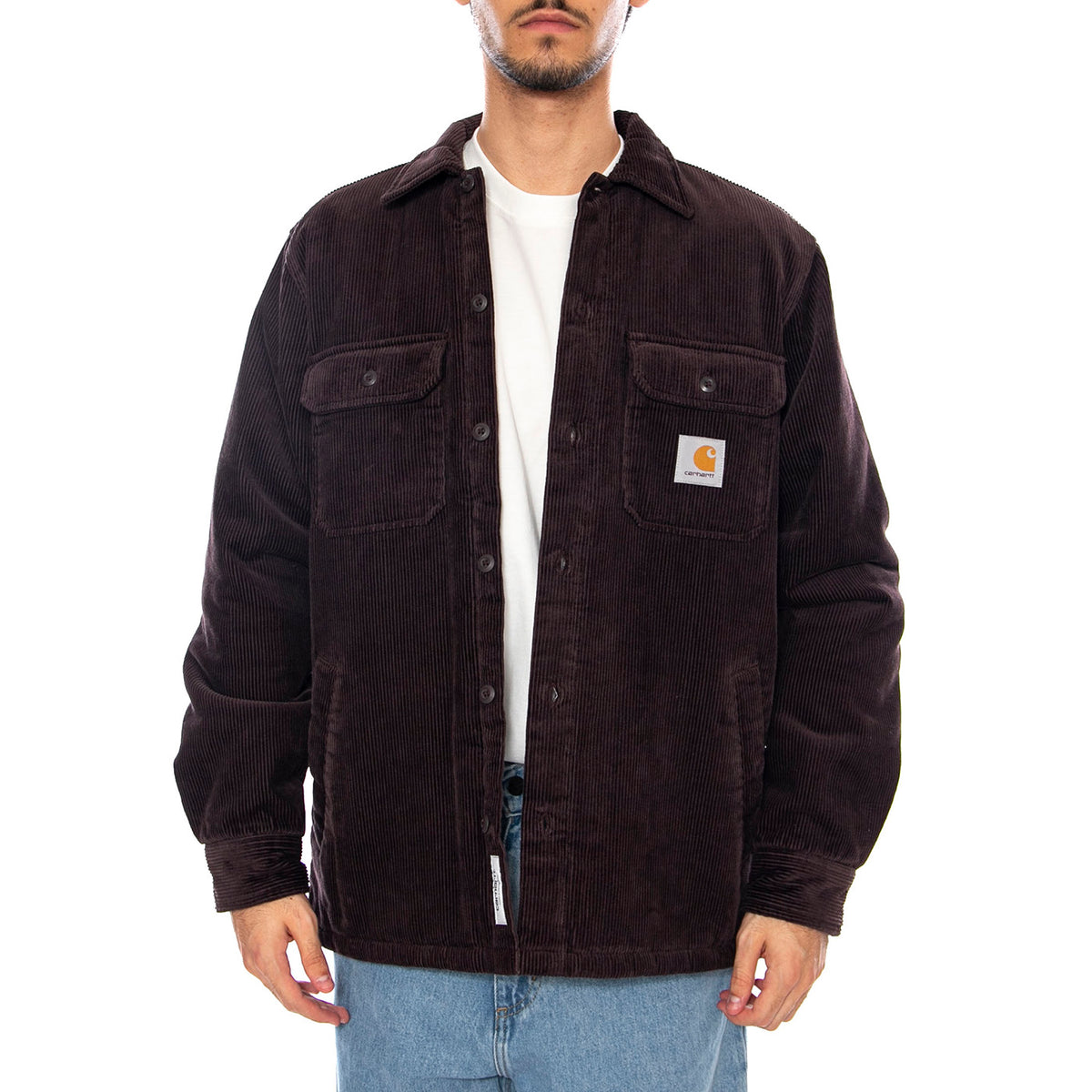 Whitsome Shirt Jac Palisander - Giacca Uomo Marrone I028827.33HXX . CARHARTT WIP 
