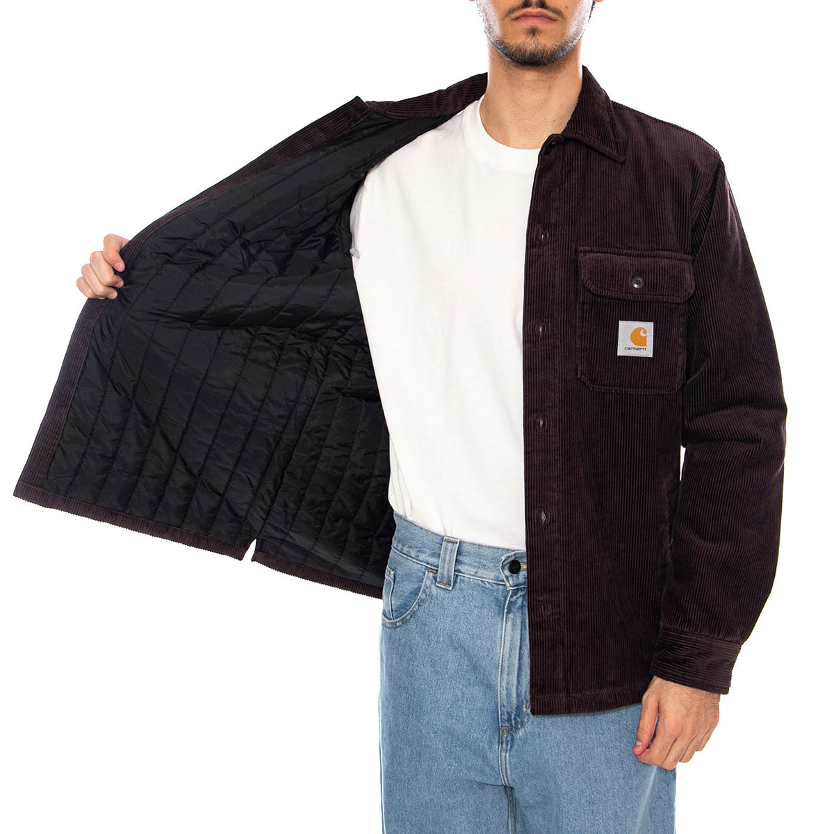 Whitsome Shirt Jac Palisander - Giacca Uomo Marrone I028827.33HXX . CARHARTT WIP 