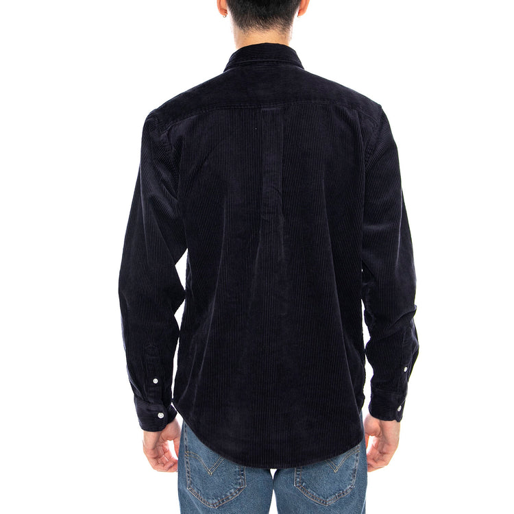 L/S Madison Cord Shirt Dark Navy / Dark Navy -- Camicia Uomo Blu Scuro I029958.0FHXX . CARHARTT WIP 