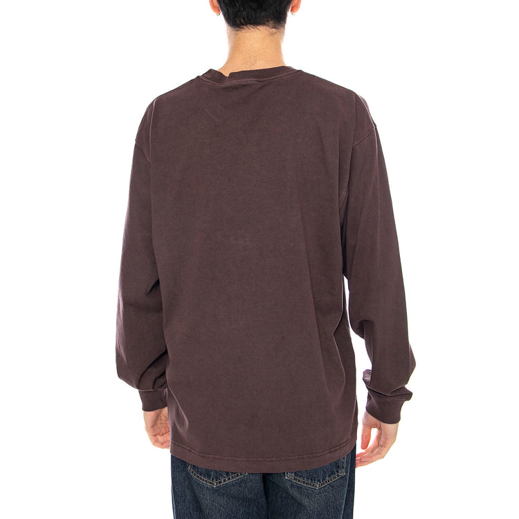 L/S Vista Maglietta -- Maglietta Uomo Palisander Marrone Maniche Lunghe I030779.33HGD . CARHARTT WIP 