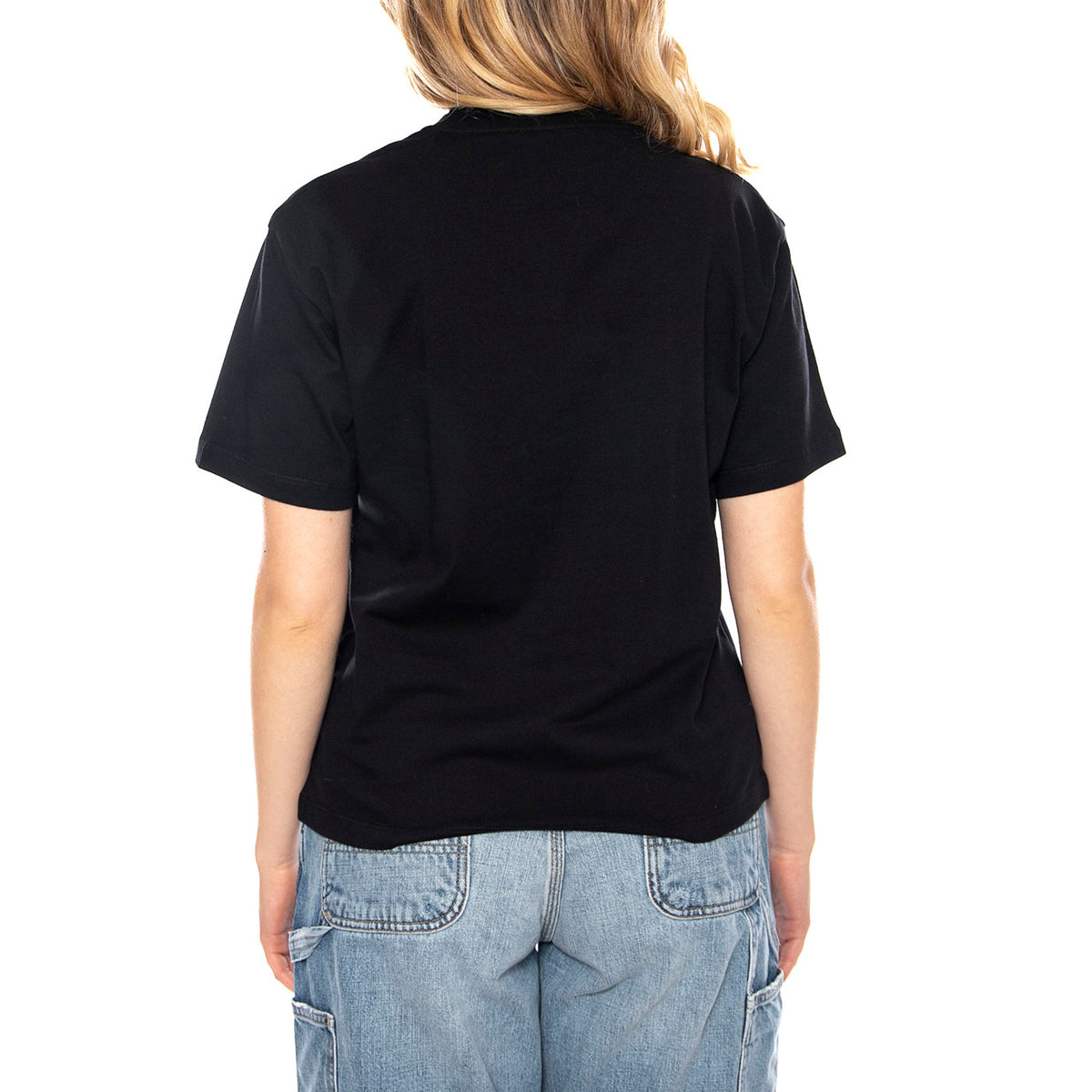 W Carhartt S/S Heart Patch T-Shirt - Nera - Maglietta Donna I032318_00E_XX . CARHARTT WIP 