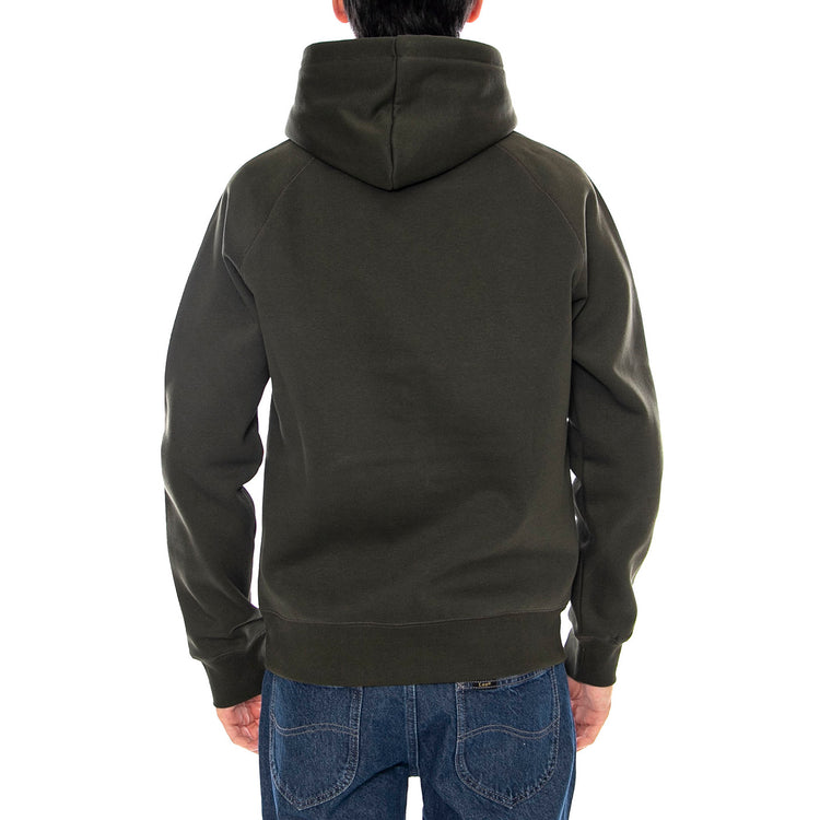 Hooded Chase Sweat Olive / Gold - Felpa con Cappuccio Uomo Verde I033661.3CBXX . CARHARTT WIP 