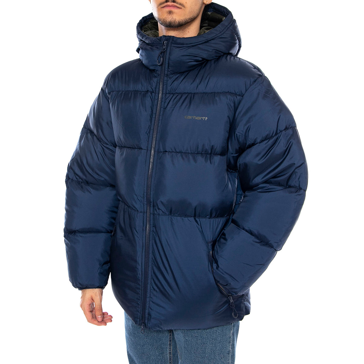 Toronto Jacket Jupiter / Cypress - Giacca Piumino con Cappuccio Uomo Blu I033920.3A3XX . CARHARTT WIP 